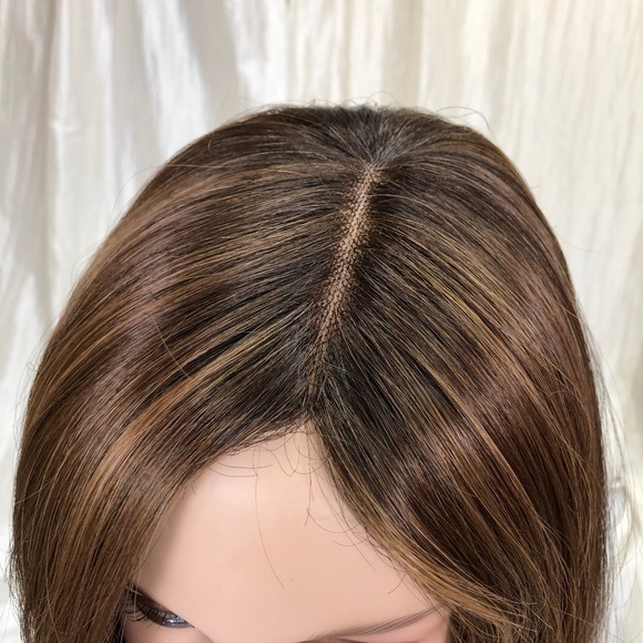 NWT Noriko Shilo Almond Spice-R Long Mid-Back Length Monofilament Wig - Picture 6 of 8